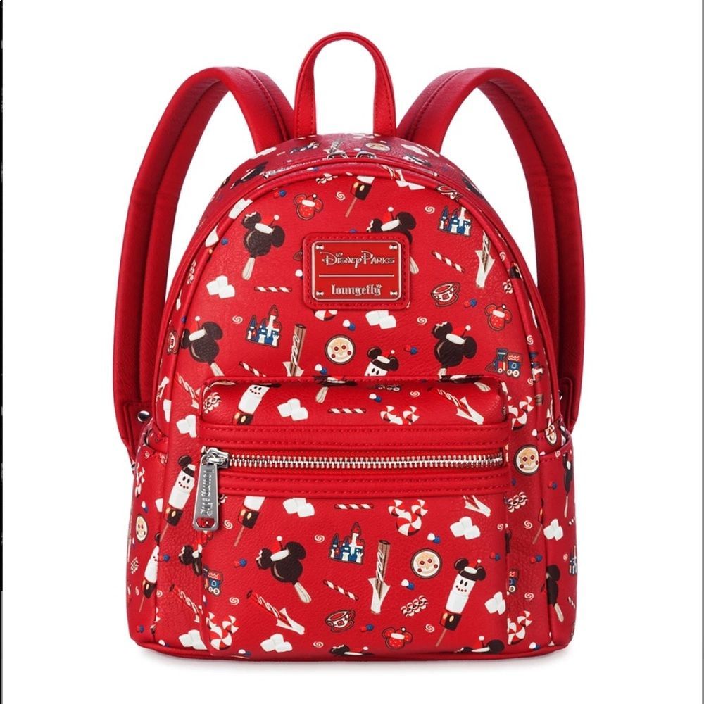 Mickey and Friends Holiday Loungefly Mini Backpack - Picture 1 of 6